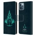 thumbnail image 1 of Head Case Designs Officially Licensed Assassin's Creed Valhalla Compositions Crest And Male Eivor Leather Book Case Compatible with Apple iPhone 12 / iPhone 12 Pro, 1 of 6