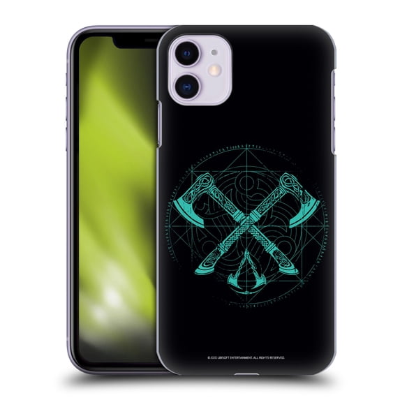 Head Case Designs Officially Licensed Assassin's Creed Valhalla Compositions Dual Axes Hard Back Case Compatible with Apple iPhone 11