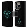 thumbnail image 1 of Head Case Designs Officially Licensed Assassin's Creed Valhalla Compositions Dual Axes Leather Book Wallet Case Cover Compatible with Apple iPhone 14 Pro, 1 of 6
