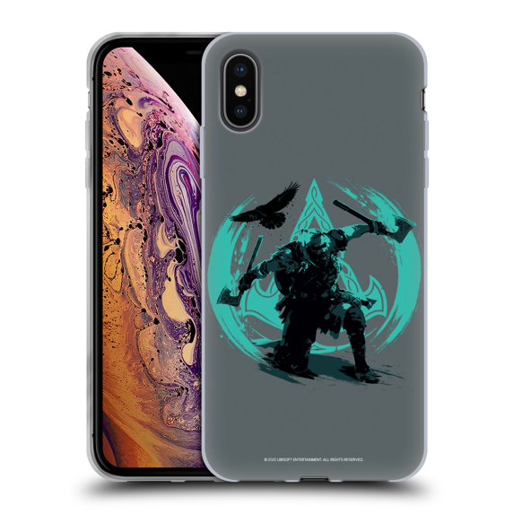 Head Case Designs Officially Licensed Assassin's Creed Valhalla Compositions Eivor Action Pose Soft Gel Case Compatible with Apple iPhone XS Max