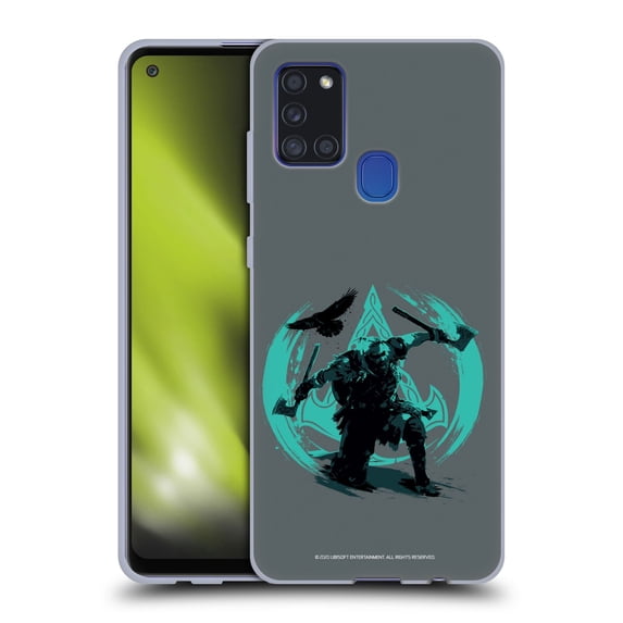 Head Case Designs Officially Licensed Assassin's Creed Valhalla Compositions Eivor Action Pose Soft Gel Case Compatible with Samsung Galaxy A21s (2020)