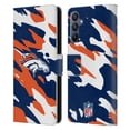 thumbnail image 1 of Head Case Designs NFL Denver Broncos Logo Camou Leather Book Wallet Case Cover For Samsung Galaxy A15, 1 of 6