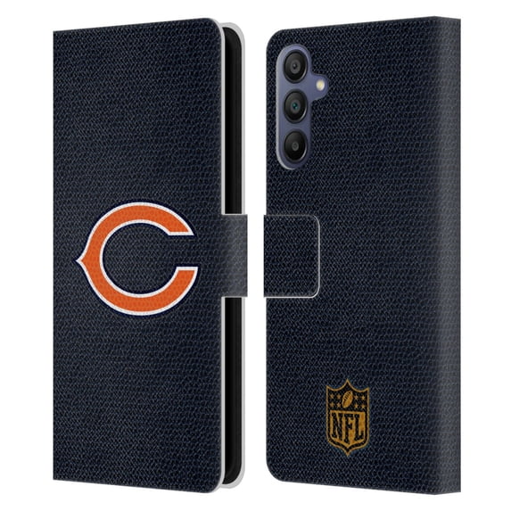 Head Case Designs NFL Chicago Bears Logo Football Leather Book Wallet Case Cover For Samsung Galaxy A15