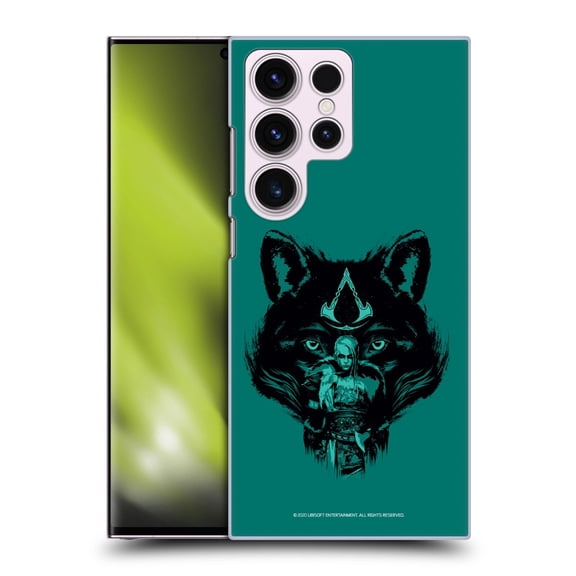 Head Case Designs Officially Licensed Assassin's Creed Valhalla Compositions Wolf Kissed Female Eivor Hard Back Case Compatible with Samsung Galaxy S23 Ultra 5G