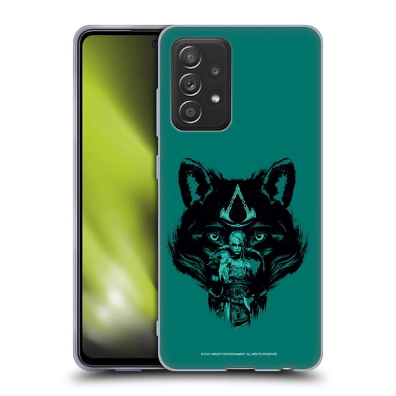 Head Case Designs Officially Licensed Assassin's Creed Valhalla Compositions Wolf Kissed Female Eivor Soft Gel Case Compatible with Samsung Galaxy A52 / A52s / 5G (2021)