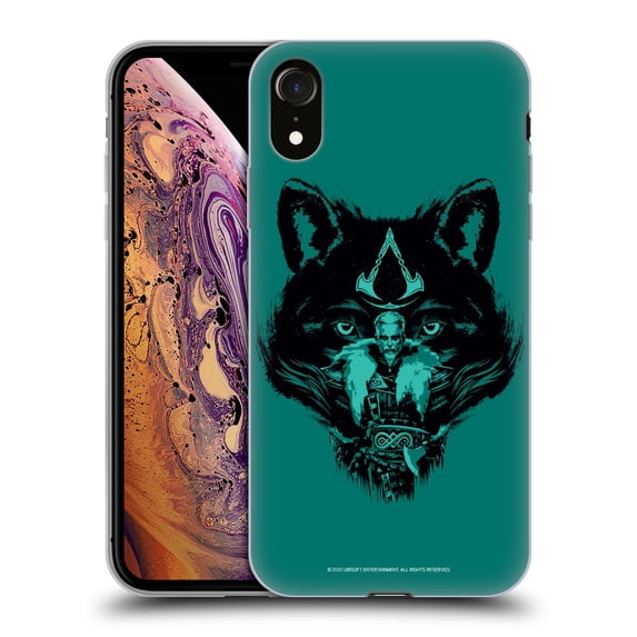 Head Case Designs Officially Licensed Assassin's Creed Valhalla Compositions Wolf Kissed Male Eivor Soft Gel Case Compatible with Apple iPhone XR