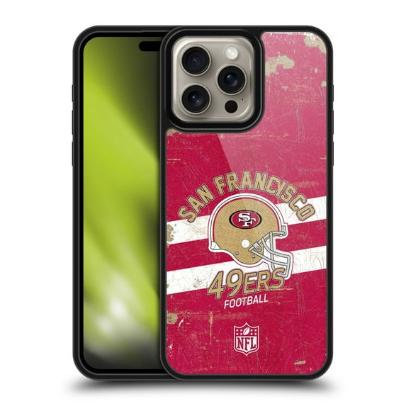 Head Case Designs NFL San Francisco 49ers Logo Art Helmet Distressed Gel Armour Case For Apple iPhone 16 Pro Max