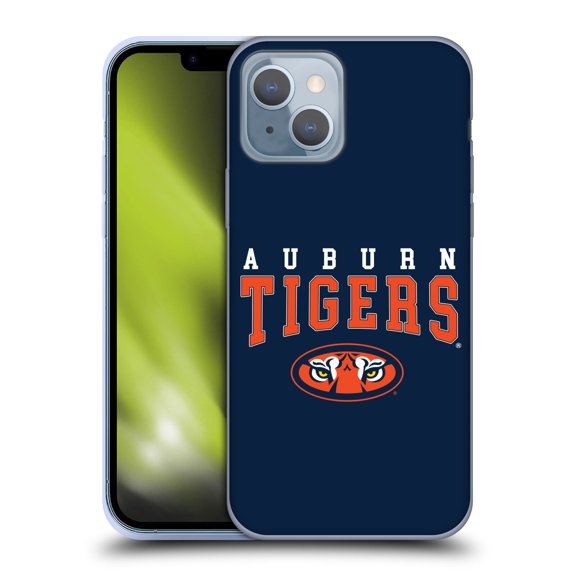 Head Case Designs Officially Licensed Auburn University AU Auburn University Auburn Tigers Soft Gel Case Compatible with Apple iPhone 14