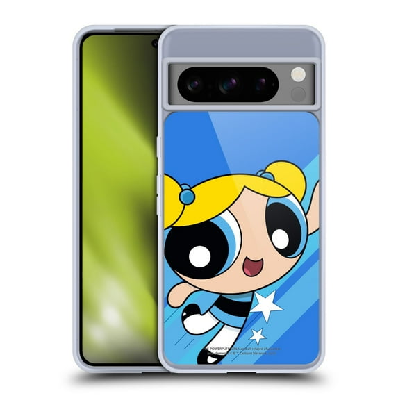 Head Case Designs The Powerpuff Girls Graphics Bubbles Soft Gel Case for Google Pixel 8 Pro