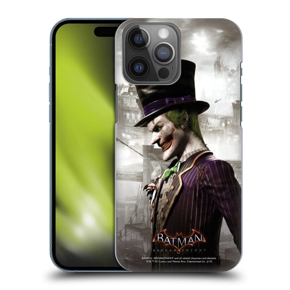 Head Case Designs Officially Licensed Batman Arkham Knight Characters Joker Hard Back Case Compatible with Apple iPhone 14 Pro Max