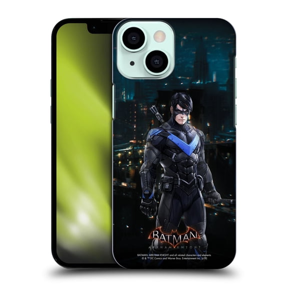 Head Case Designs Officially Licensed Batman Arkham Knight Characters Nightwing Hard Back Case Compatible with Apple iPhone 13 Mini
