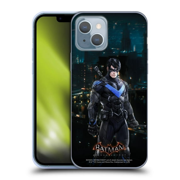 Head Case Designs Officially Licensed Batman Arkham Knight Characters Nightwing Soft Gel Case Compatible with Apple iPhone 14