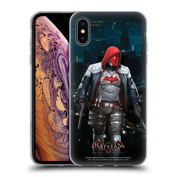 Head Case Designs Officially Licensed Batman Arkham Knight Characters Red Hood Soft Gel Case Compatible with Apple iPhone XS Max