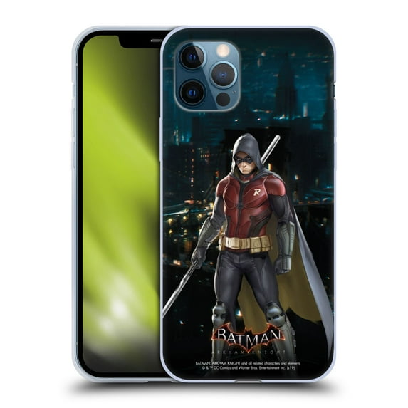 Head Case Designs Officially Licensed Batman Arkham Knight Characters Red Robin Soft Gel Case Compatible with Apple iPhone 12 / iPhone 12 Pro