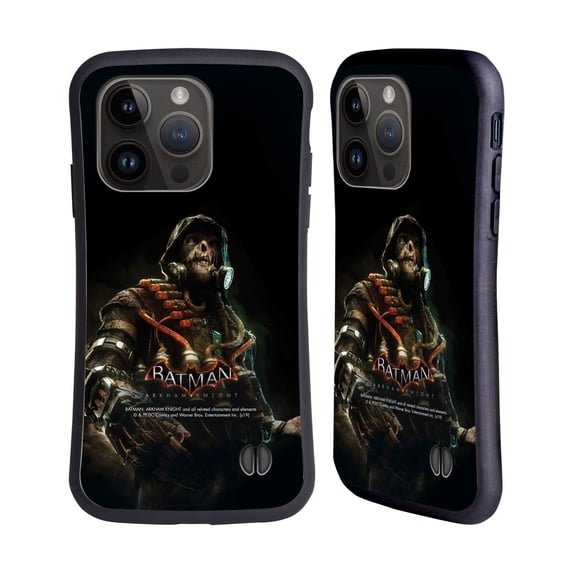 Head Case Designs Officially Licensed Batman Arkham Knight Characters Scarecrow Hybrid Case Compatible with Apple iPhone 15 Pro