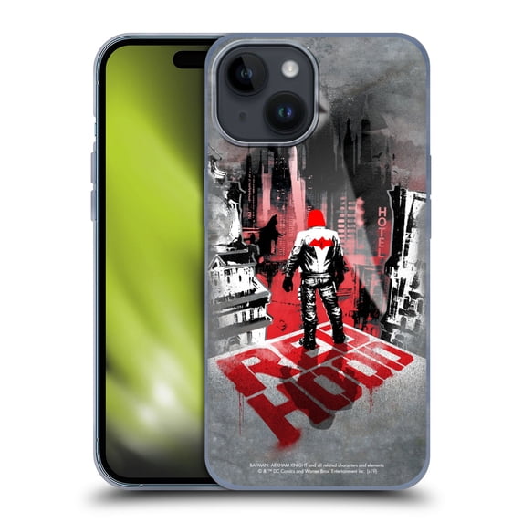 Head Case Designs Officially Licensed Batman Arkham Knight Graphics Red Hood Soft Gel Case Compatible with Apple iPhone 15