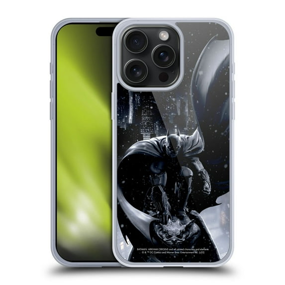 Head Case Designs Batman Arkham Origins Key Art Batman Soft Gel Case for Apple iPhone 15 Pro Max