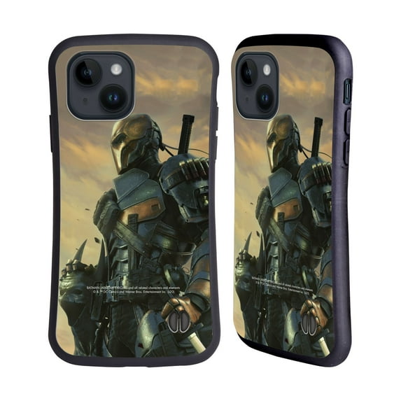 Head Case Designs Officially Licensed Batman Arkham Origins Key Art Deathstroke 2 Hybrid Case Compatible with Apple iPhone 15