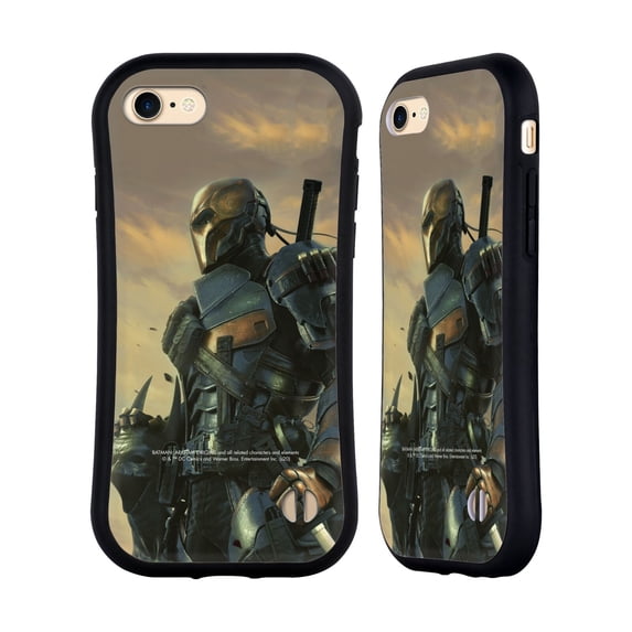 Head Case Designs Officially Licensed Batman Arkham Origins Key Art Deathstroke 2 Hybrid Case Compatible with Apple iPhone 7 / 8 / SE 2020 & 2022