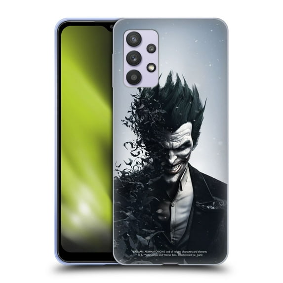 Head Case Designs Officially Licensed Batman Arkham Origins Key Art Joker Soft Gel Case Compatible with Samsung Galaxy A32 5G / M32 5G (2021)