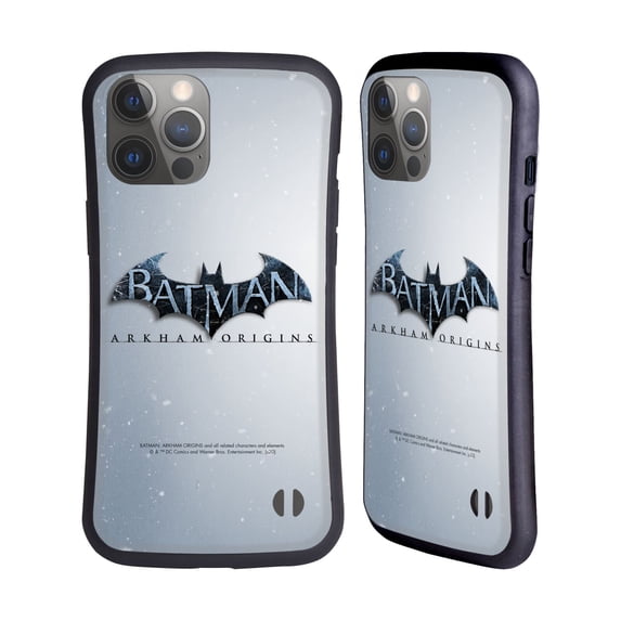 Head Case Designs Officially Licensed Batman Arkham Origins Key Art Logo Hybrid Case Compatible with Apple iPhone 14 Pro Max