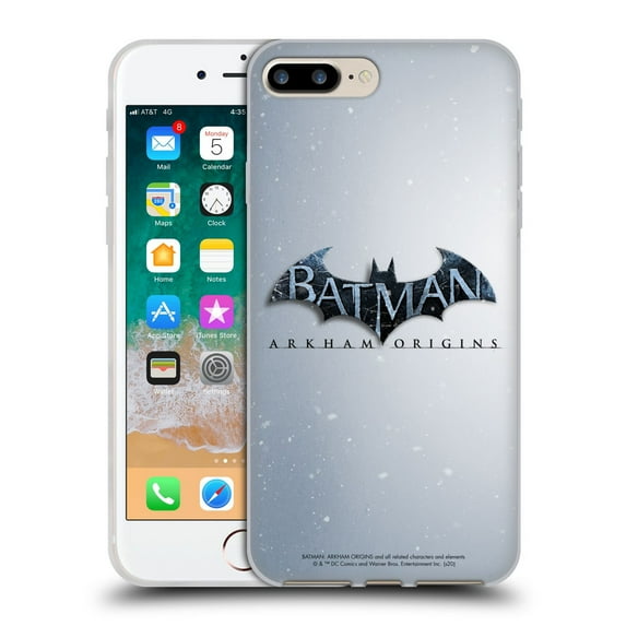 Head Case Designs Batman Arkham Origins Key Art Logo Soft Gel Case for Apple iPhone 7 Plus / iPhone 8 Plus