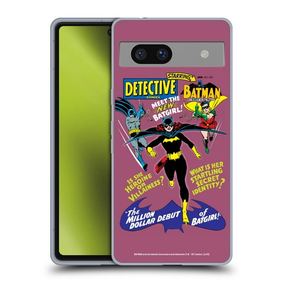 Head Case Designs Officially Licensed Batman DC Comics Famous Comic Book Covers Batgirl Robin Detective Comics 359 Soft Gel Case Compatible with Google Pixel 7a