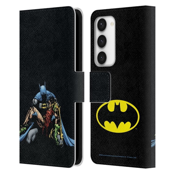 Head Case Designs Officially Licensed Batman DC Comics Famous Comic Book Covers Death In The Family Leather Book Wallet Case Cover Compatible with Samsung Galaxy S23 5G