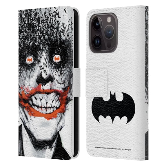 Head Case Designs Officially Licensed Batman DC Comics Famous Comic Book Covers Detective Comics 880 Leather Book Wallet Case Cover Compatible with Apple iPhone 15 Pro