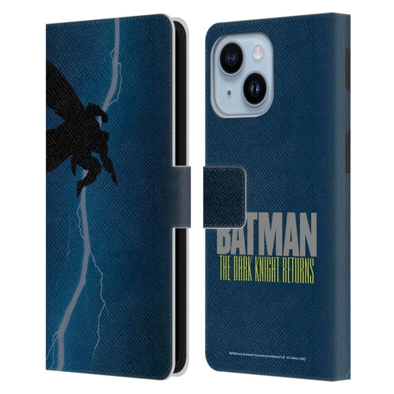 Head Case Designs Officially Licensed Batman DC Comics Famous Comic Book Covers The Dark Knight Returns Leather Book Wallet Case Compatible with Apple iPhone 14 Plus