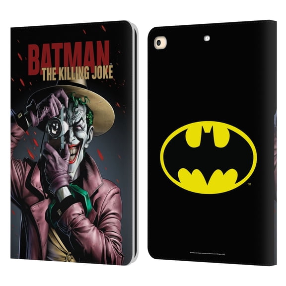 Head Case Designs Officially Licensed Batman DC Comics Famous Comic Book Covers The Killing Joke Leather Book Case Compatible with Apple iPad 9.7 2017 / iPad 9.7 2018