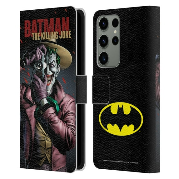 Head Case Designs Officially Licensed Batman DC Comics Famous Comic Book Covers The Killing Joke Leather Book Wallet Case Compatible with Samsung Galaxy S23 Ultra 5G