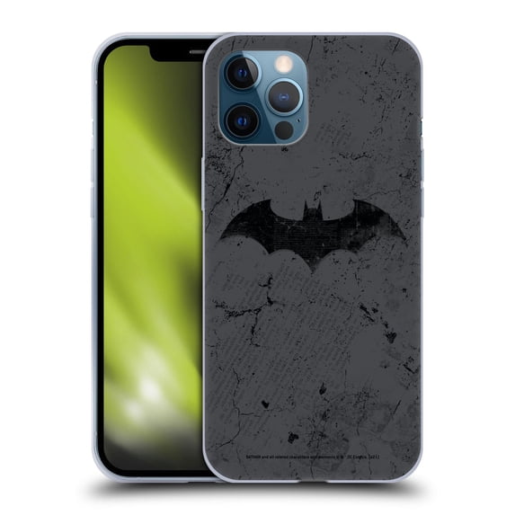 Head Case Designs Officially Licensed Batman DC Comics Hush Logo Distressed Soft Gel Case Compatible with Apple iPhone 12 Pro Max