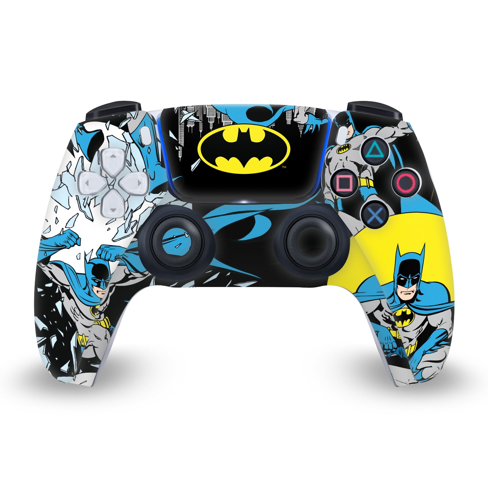 Head Case Designs Officially Licensed Batman DC Comics Logos And Comic Book Classic Vinyl Sticker Skin Decal Cover Compatible with Sony PS5 Sony DualSense Controller