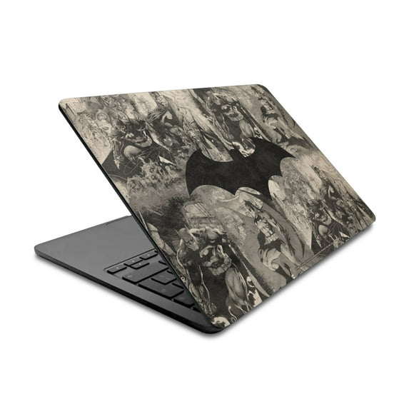 Head Case Designs Officially Licensed Batman DC Comics Logos And Comic Book Collage Distressed Vinyl Skin Decal Compatible with Apple MacBook Air 13.6" A2681 (2022)