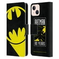 thumbnail image 1 of Head Case Designs Officially Licensed Batman DC Comics Logos Bat Signal Leather Book Wallet Case Cover Compatible with Apple iPhone 13, 1 of 6