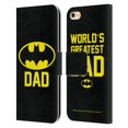 thumbnail image 1 of Head Case Designs Officially Licensed Batman DC Comics Logos Batdad Leather Book Wallet Case Cover Compatible with Apple iPhone 6 / iPhone 6s, 1 of 6