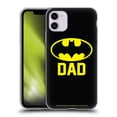 thumbnail image 1 of Head Case Designs Officially Licensed Batman DC Comics Logos Batdad Soft Gel Case Compatible with Apple iPhone 11, 1 of 7