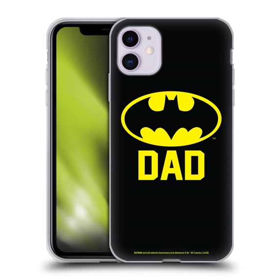 Head Case Designs Officially Licensed Batman DC Comics Logos Batdad Soft Gel Case Compatible with Apple iPhone 11