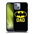thumbnail image 1 of Head Case Designs Officially Licensed Batman DC Comics Logos Batdad Soft Gel Case Compatible with Apple iPhone 14, 1 of 7