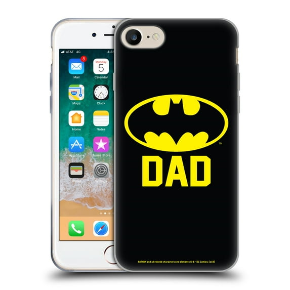 Head Case Designs Officially Licensed Batman DC Comics Logos Batdad Soft Gel Case Compatible with Apple iPhone 7 / 8 / SE 2020 & 2022