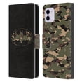 thumbnail image 1 of Head Case Designs Officially Licensed Batman DC Comics Logos Camouflage Leather Book Wallet Case Cover Compatible with Apple iPhone 11, 1 of 6