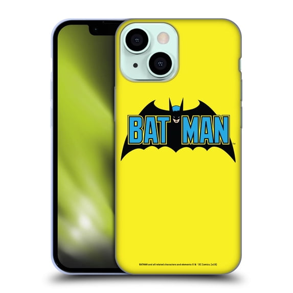 Head Case Designs Officially Licensed Batman DC Comics Logos Classic 2 Soft Gel Case Compatible with Apple iPhone 13 Mini