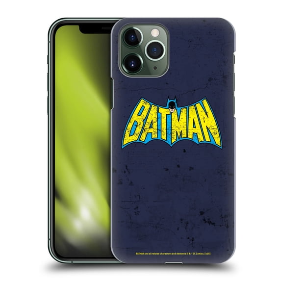 Head Case Designs Officially Licensed Batman DC Comics Logos Classic Distressed Look Hard Back Case Compatible with Apple iPhone 11 Pro
