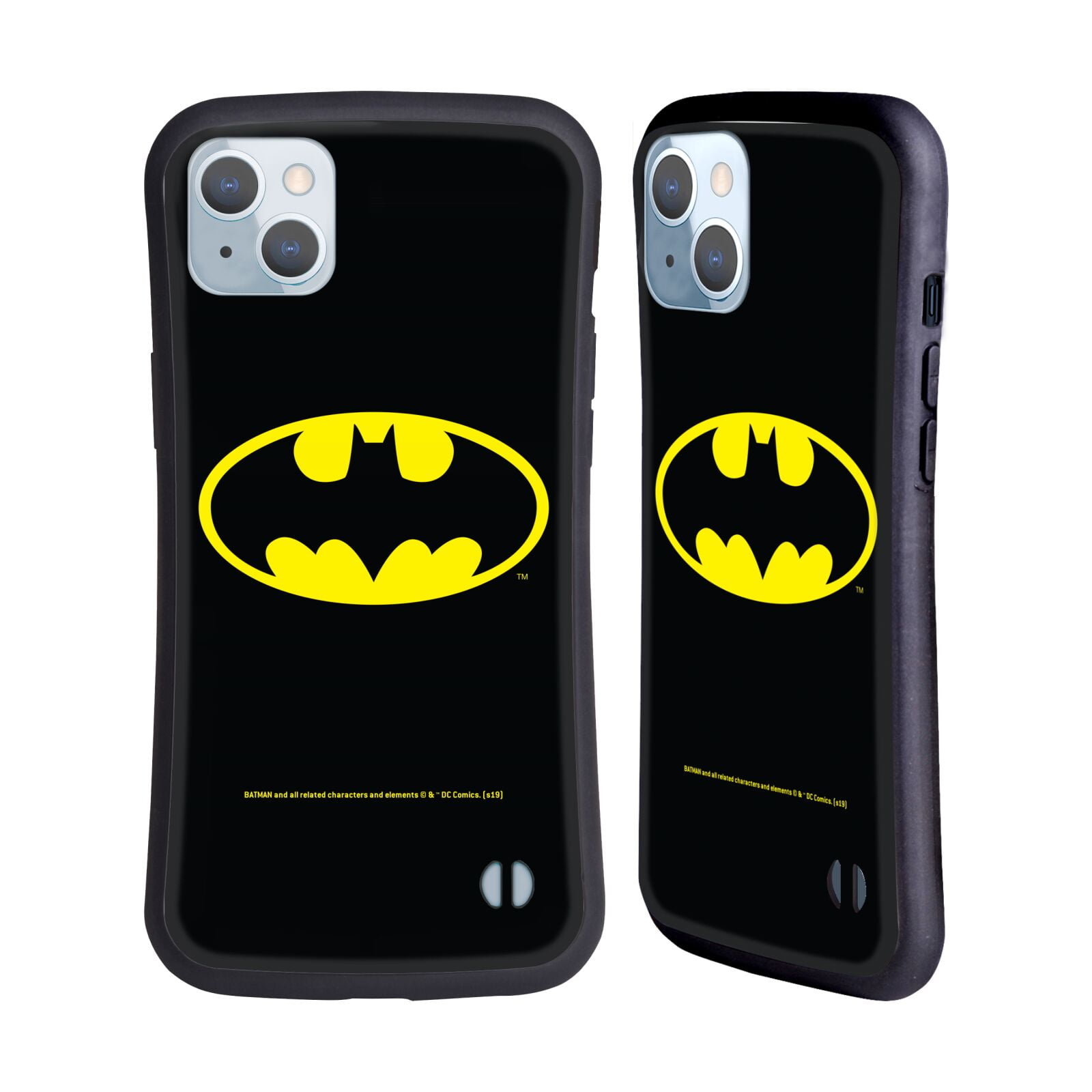 Head Case Designs Officially Licensed Batman DC Comics Logos Classic Hybrid Case Compatible with Apple iPhone 14 Plus