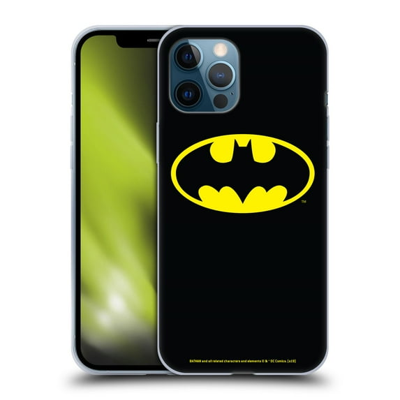Head Case Designs Officially Licensed Batman DC Comics Logos Classic Soft Gel Case Compatible with Apple iPhone 12 Pro Max
