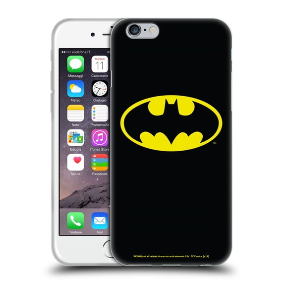 Head Case Designs Officially Licensed Batman DC Comics Logos Classic Soft Gel Case Compatible with Apple iPhone 6 / iPhone 6s