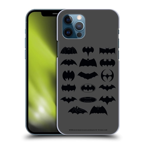 Head Case Designs Officially Licensed Batman DC Comics Logos Comic Hard Back Case Compatible with Apple iPhone 12 / iPhone 12 Pro