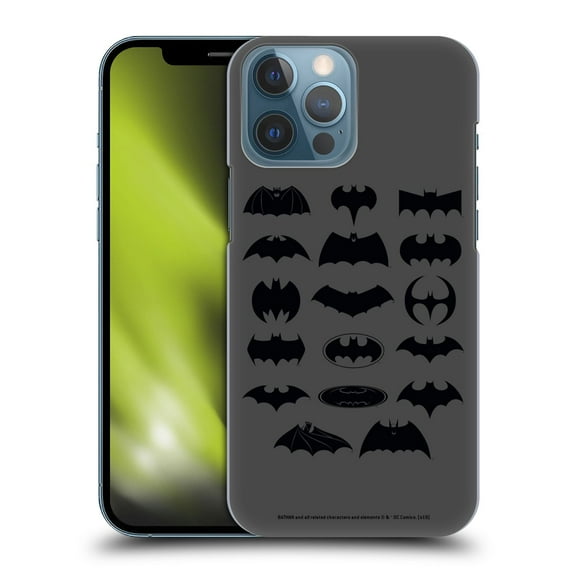 Head Case Designs Officially Licensed Batman DC Comics Logos Comic Hard Back Case Compatible with Apple iPhone 13 Pro Max