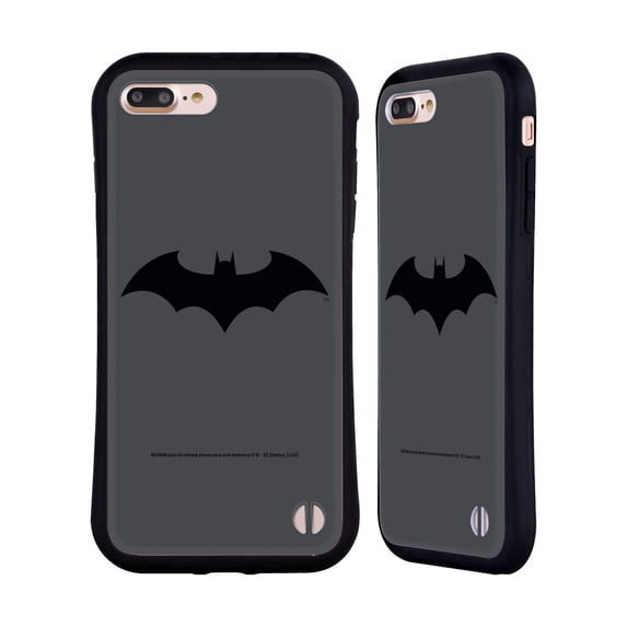 Head Case Designs Officially Licensed Batman DC Comics Logos Hush Hybrid Case Compatible with Apple iPhone 7 Plus / iPhone 8 Plus